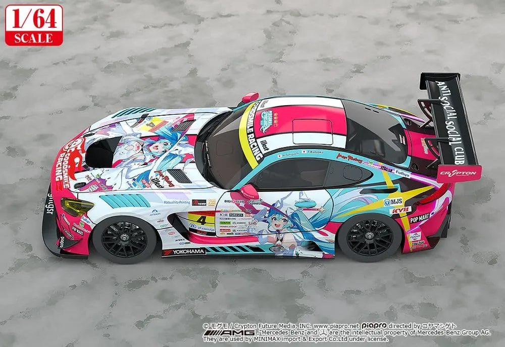 Hatsune Miku GT Project Vehicle 1/64 AMG 2024 Season Opening Ver. 7 cm